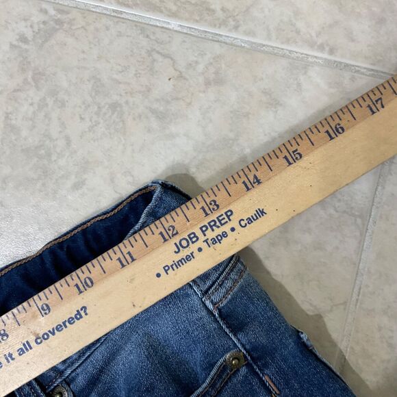 Crew Cuts Kids Distressed Ticking Lined Jeans/Denim, Size: 10 Blue - Picture 11 of 13